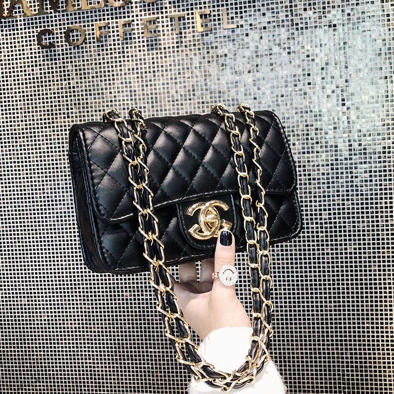 bag women's new trendy rhombus chain bag shoulder oblique span bag women's bag versatile small square bag