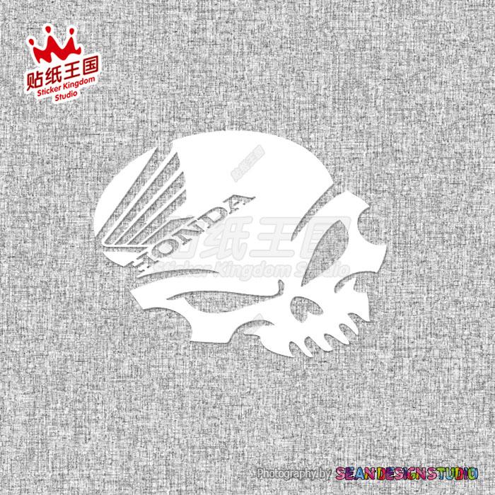 For Honda Skull CBR1000 600RR CB1000R CB1100 CB650F CBR300R VFR1200 Africa Twin motorcycle Waterproof Sticker 25 JS1