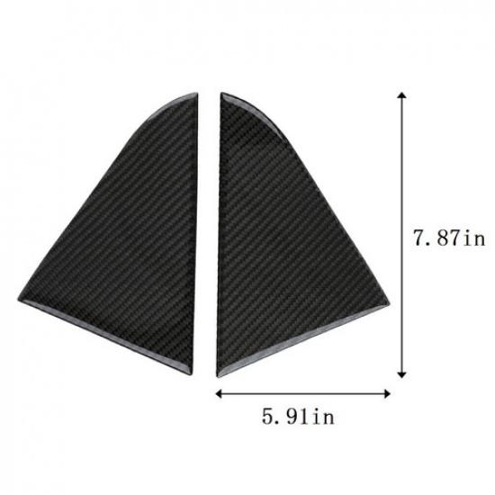 Carbon Fiber Rear Window Triangle Cover Trim Cover For Chevrolet Cruze 2009-2015