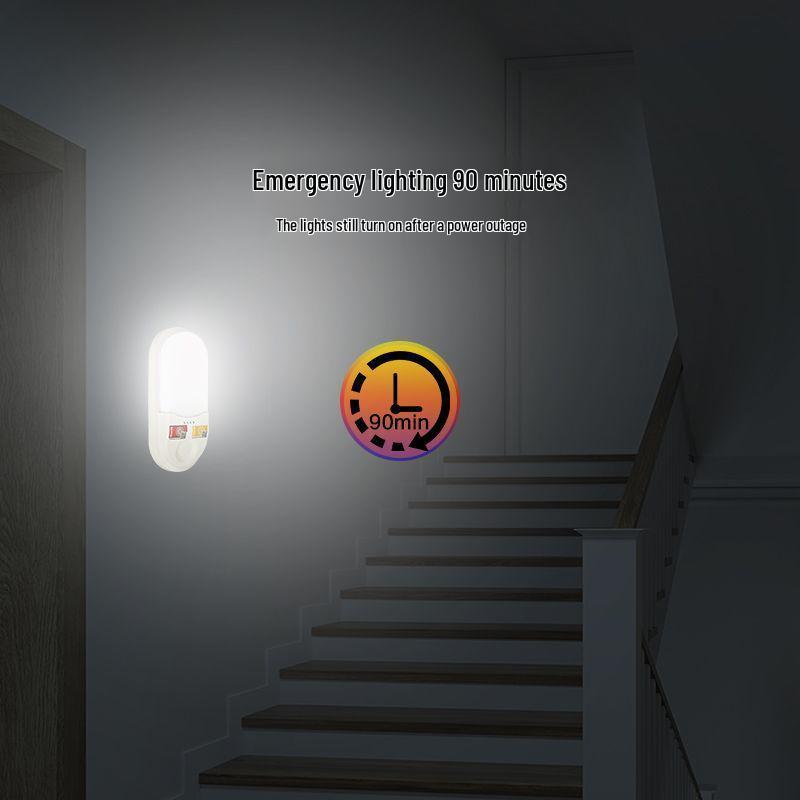 LED Fire Emergency Wall Light with Motion and Sound Sensor for Corridor Evacuation During Power Outages