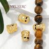 10mm Spacer Beads 18K Gold Plated Bracelets&Necklace Beads Accessories,Separator For Beads,DIY Jewelry Making Supplies