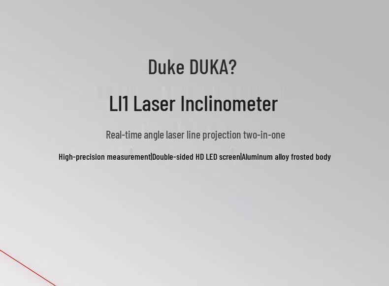 Duke Laser Angle Meter & Electronic Level - Portable Mini Infrared High-Precision Measuring Tool