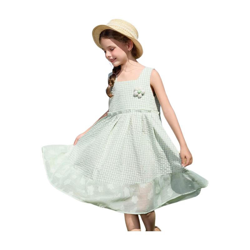 ASK JUNIOR Girls  Summer Sleeveless Princess Dress 160