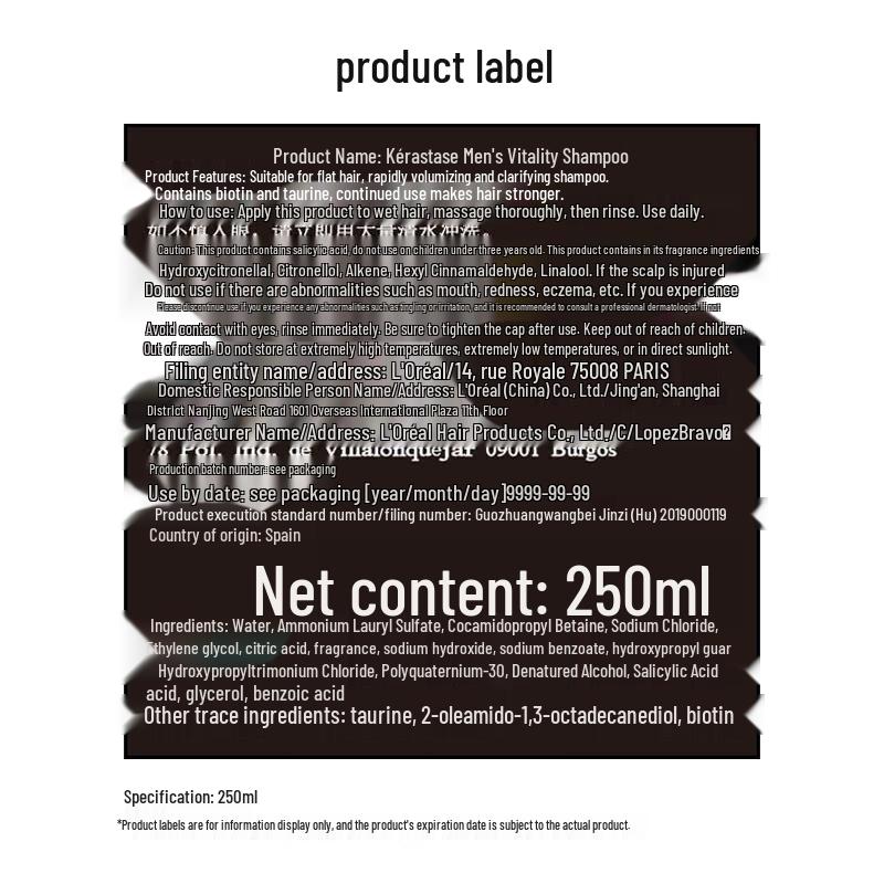 Kerastase Genesis Homme Energizing Shampoo