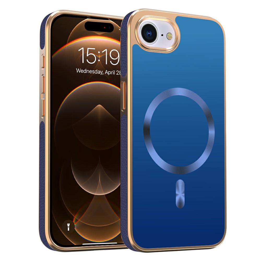 For iPhone 16e Magnetic Case Electroplating Anti-Drop TPU+PC Phone Back Cover