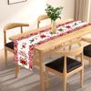 Candy Alphabet Print Tablecloth Seasonal Winter Holiday Kitchen Table Christmas Decorations For Indoor Family Gatherings