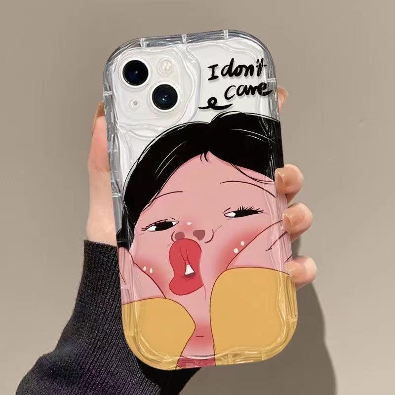 

Trendy Transparent Funny Couple Phone Case for iPhone 15, 14/13 Pro, 11, 8 Plus/7/6 iPhone 14 Pro Max