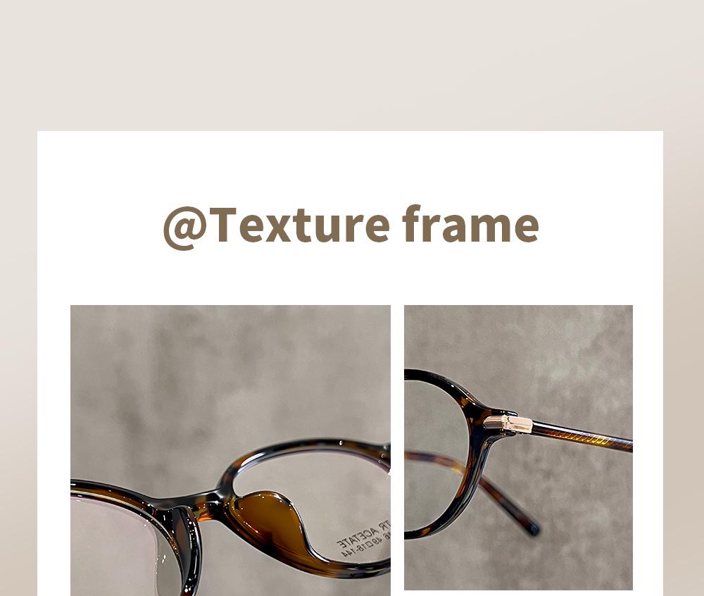 Damen Brille im Koreanischen Stil, Schildpatt-Optik, Oval, Blaulichtfilter - Rahmen für hohe Myopie, Modell 86016