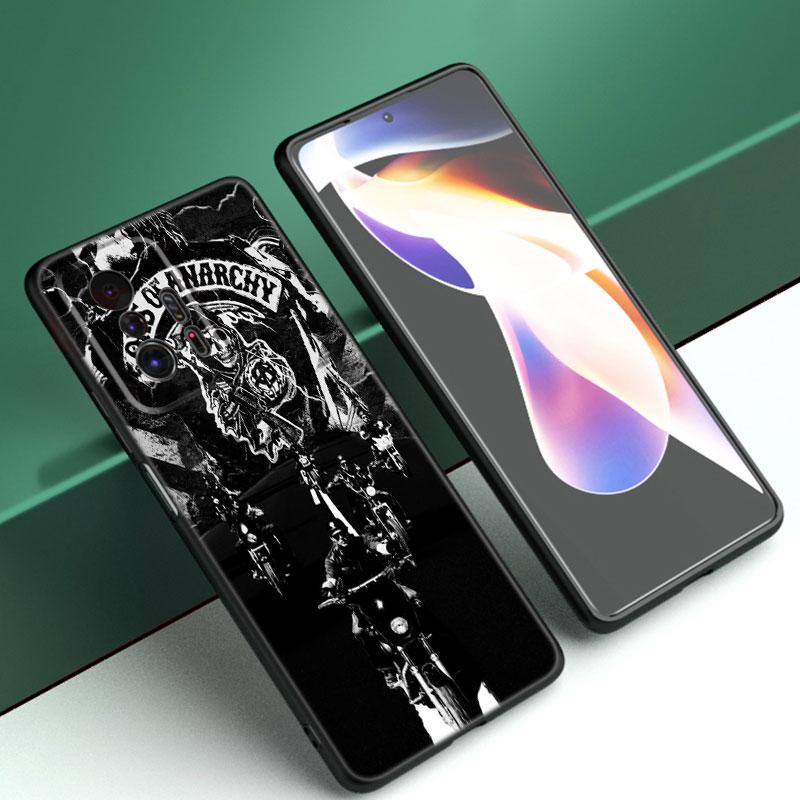 Sons of Anarchy TV Black Silicone Phone Case For Xiaomi Mi 9 SE 8 10T 11 12 13 Lite 9T 11T 12S 12T 13T 14 Pro 5G NE 11i 12X
