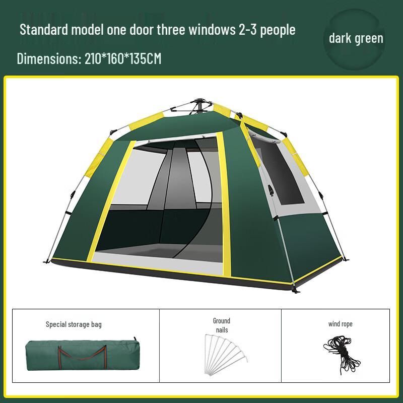 OEING Automatic Quick-Open Camping Tent 3-4 Person