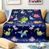 Dinosaur Blanket for Boys Jurassic Dino World Park Soft Flannel Throw Blanket Dinosaur Room Decor for Boys Gifts for Sofa Bed