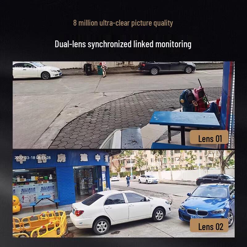 Haoqu 4G Solar Outdoor PTZ Surveillance Camera with Night Vision CN Plug (adapter Included)