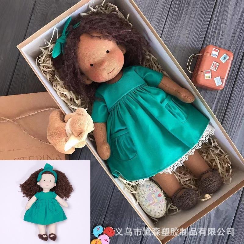 Cotton Body Waldorf Doll Doll Artist Handmade Mini Dress-up Doll DIY Waldorf Doll