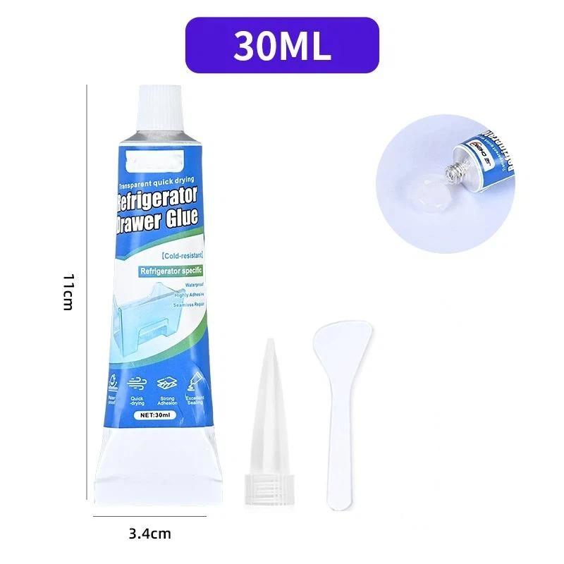 Refrigerator Door Seal Repair Glue Waterproof Low-Temp Resistant Adhesive for Fridge Drawer Freezer Gasket Home Use