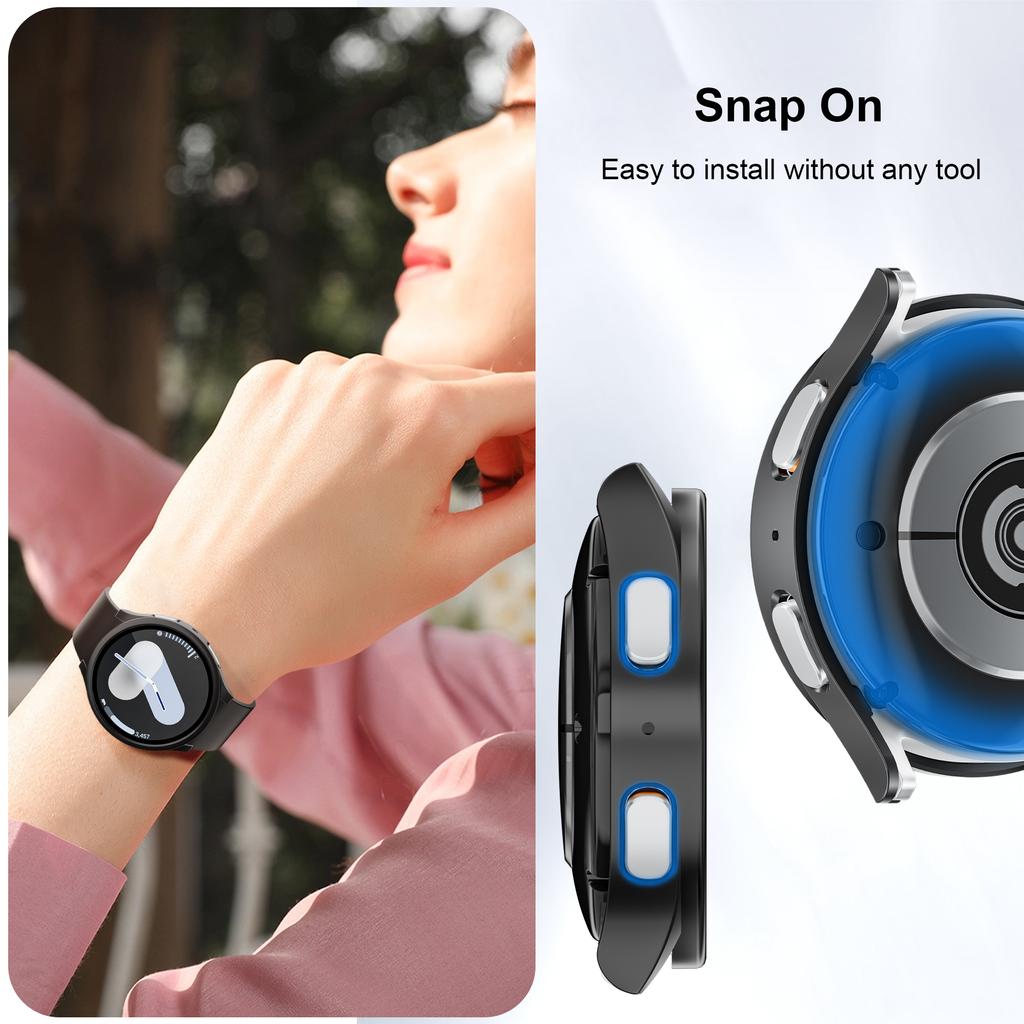 PC duté pouzdro pro Samsung Galaxy Watch 7 FE 40mm 44mm Příslušenství Rám Ochranný tvrdý nárazník galaxy Watch 7 ultra 47mm Kryt