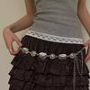 Women Waist Chain Ethnic Style Belts with Patterns Masquerades Waist Chain