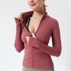 Women's Long Sleeve Zipper Jacket for Running, Yoga, and Fitness - Ideal for Spring, Autumn, and Winter