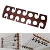 Vaste Hengelhouder Stangrek Wand- of Plafondmontage Massief Houten Plank Horizontale Haak