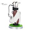 Boss Desk Organizer Golf Pen Holder Set, Mini Bag with 3 Putter Club Pens, Novelty Office Decor for Men, Business Gift Themed