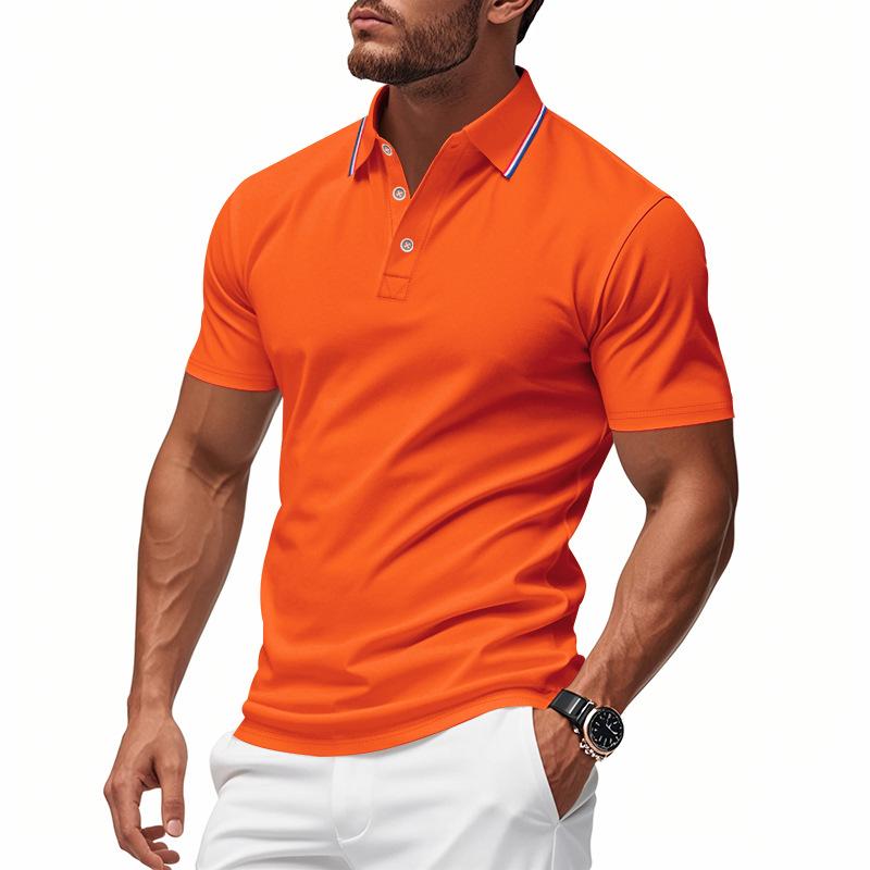Summer Hot Selling Men's Polo Shirts Casual Quick Dry Short Sleeve T-shirt Men
