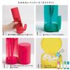 King Jim Octotatsu Pen Case, Non-Tipping Pen Stand, Neon Color (Yellow-Green) 2566T-L103