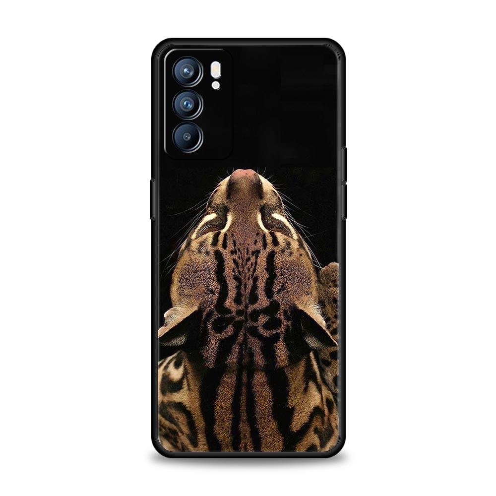 

Модный чехол с принтом тигра и леопарда для Oppo Reno14 Reno13 Reno12 11 F 10 Find X5 X9 Pro A54 5G A53 A52 A9 A78 4G A79 A80 A98 Oppo Reno14