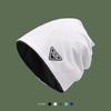 Label Autumn and Winter Solid Color Women Warm Cap Beanie Hat Korean Style Caps Knitted Hat