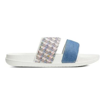 Offcourt Duo Slide Comfortable Cushioning Slide Sandals Women Sandals White Blue FJ7742-121