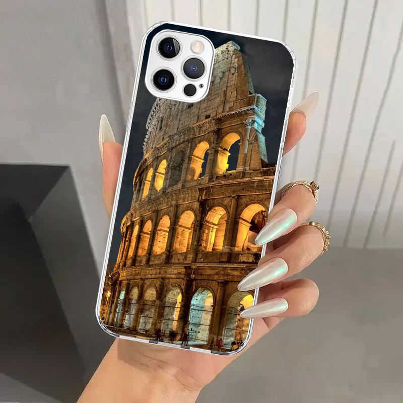 

Roman Colosseum Phone Case for Iphone 17 Air 16 15 Plus 14 13 Mini 12 11 Pro Max 16E 7 8 SE 2020 Soft Funda Print Shell 17 Air 1 iPhone 15 Pro Max