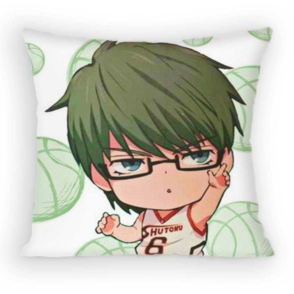 Comic Kuruko no BBaskets Pillow Case Antidustmite Pillowcase Invisible zipper silky short plush Sofa cushion cover