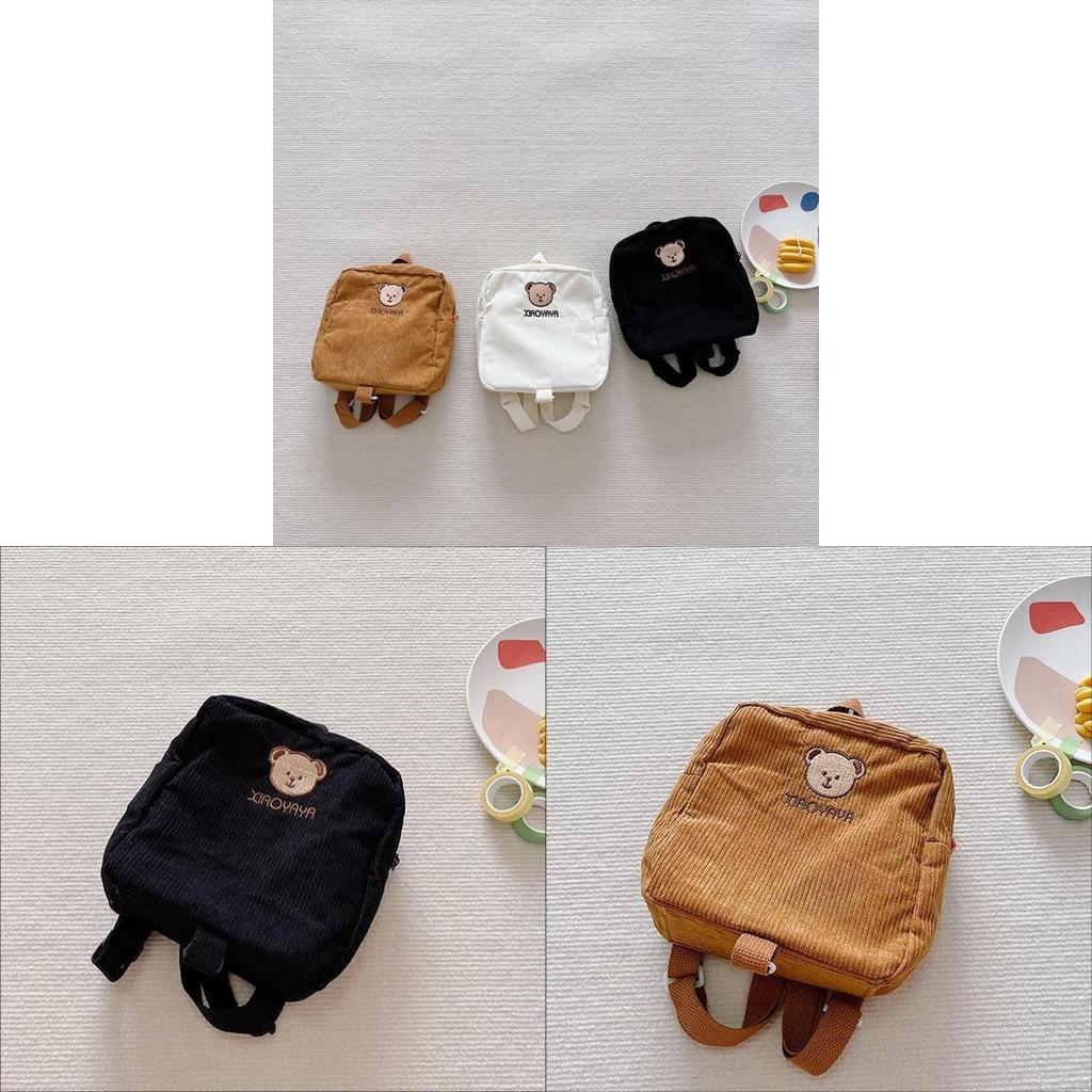 Toddler Bear Design School Backpack With Breathable Padding For Early Learning And Travel