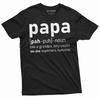 Papa Definition T-shirt Grandpa Tee Grandfather Gift Papa T-shirt Funny Papa Tee