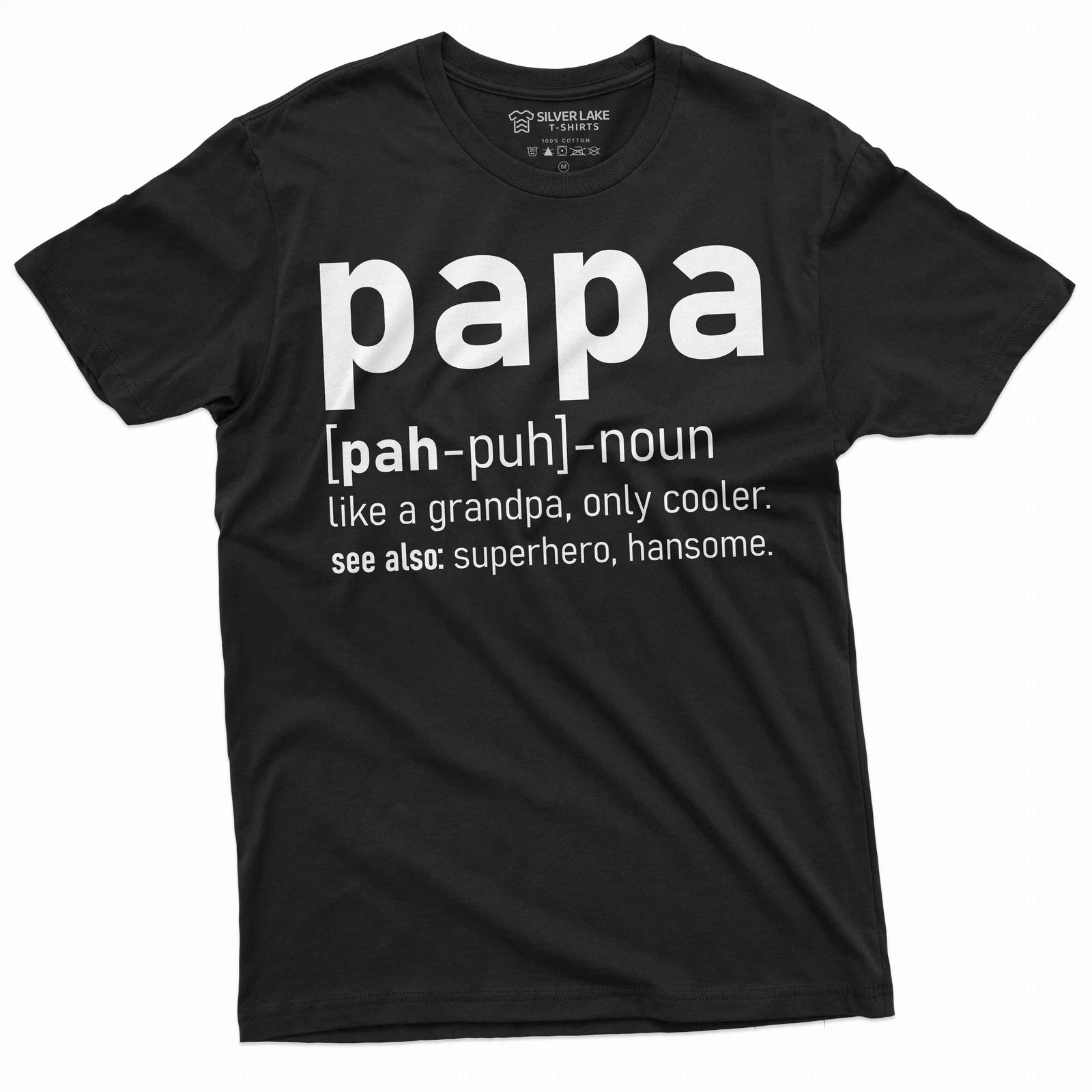 Papa definition T-shirt Grandpa Tee Grandfather gift Papa t-shirt funny papa tee XXXXL