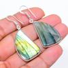 Labradorite Gemstone Handmade 925 Sterling Silver Jewelry Earring 1.89" GK-4788