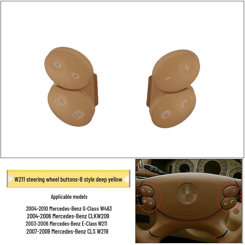 Compatible with Mercedes-Benz E-Class W211 Steering Wheel Buttons: E200, E260, E300L Multifunction.