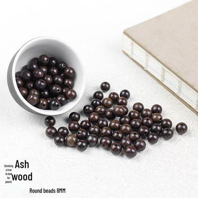 Leatherwood 8MM Loose Beads for DIY Bracelets - 108 Beads for Handmade Accessories