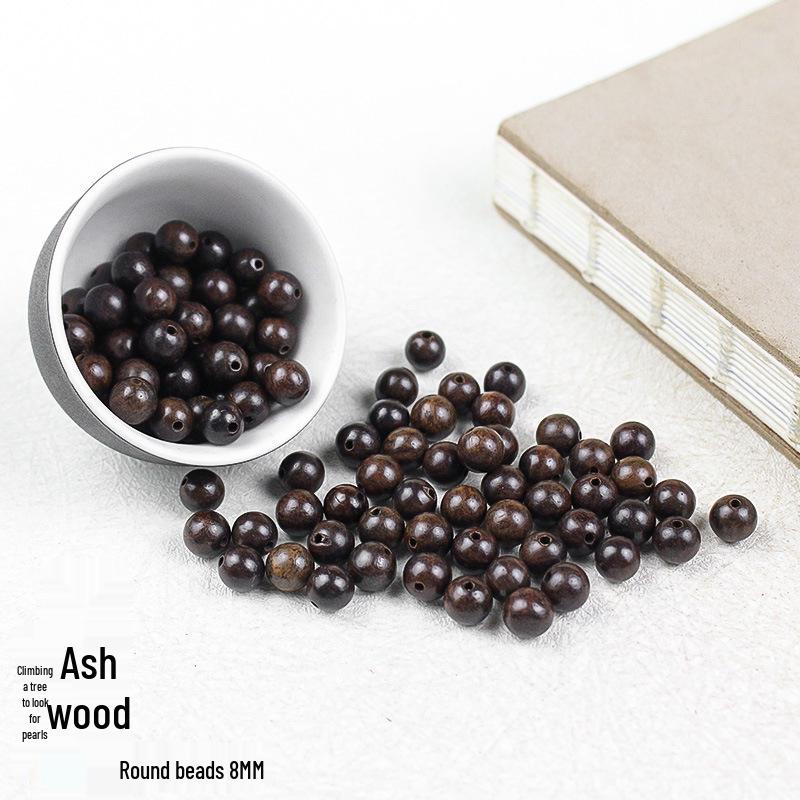 

Leatherwood 8MM Loose Beads for DIY Bracelets - 108 Beads for Handmade Accessories