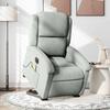 Vidaxl Lift-Up Massage Chair, Electric, Reclining, Light Gray