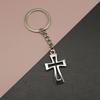 Hohles Kreuz Anhänger Schlüsselanhänger Für Frauen Männer Kreativer Autoschlüsselring Einfach Retro Rucksack Dekoration Zubehör Geschenke