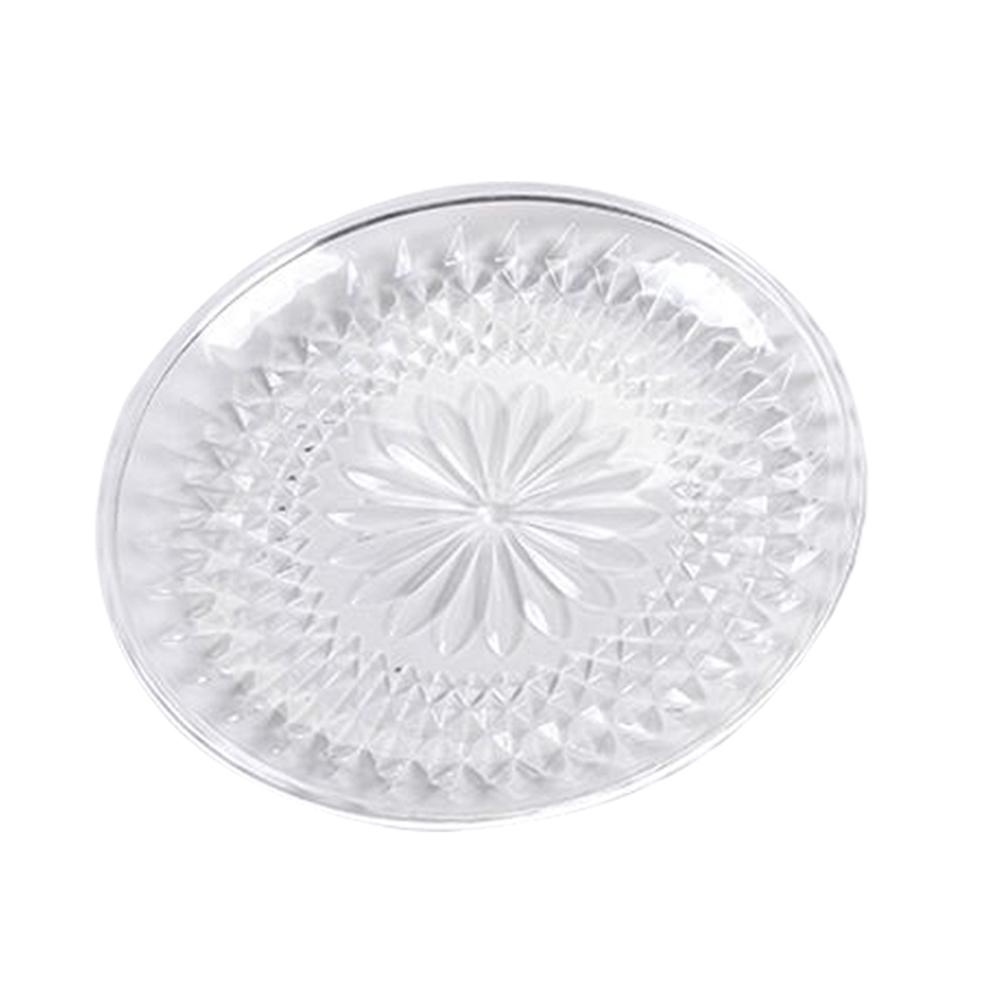 Plato de Frutas de Cristal Creativo de Alta Calidad Plástico Con Base Fuente Hogar Cocina Fruta Seca Semillas de Melón Bandeja para Dulces Plato