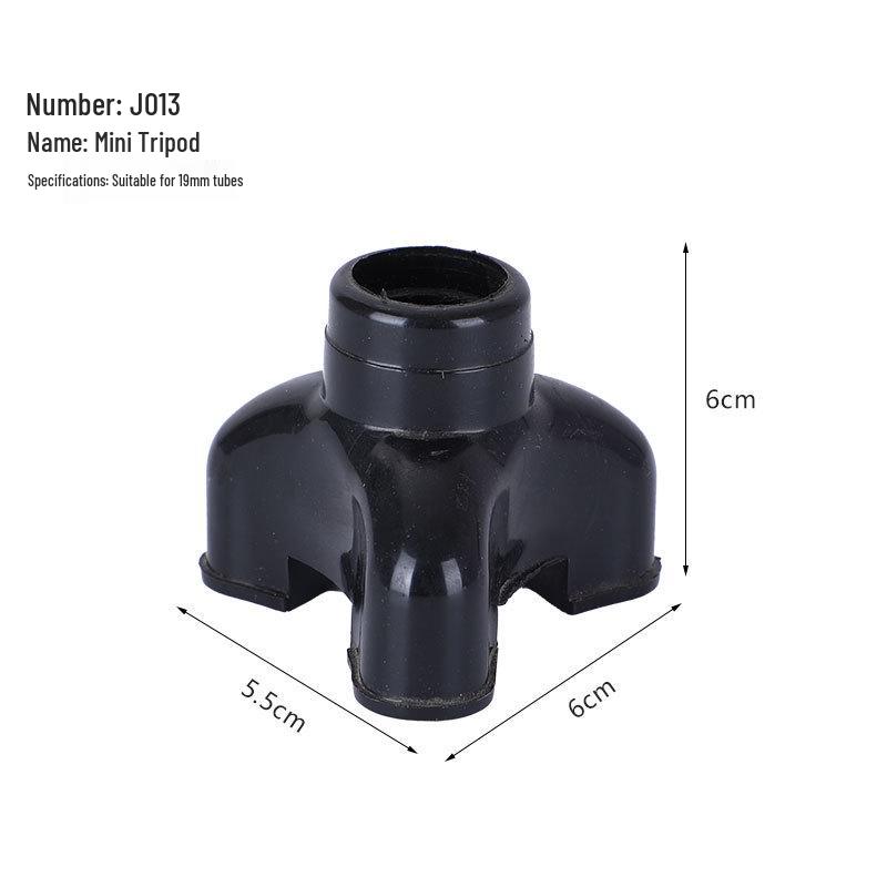 Multi-spec Anti-Slip Rubber Cane Tip for Elderly Walking Sticks - Tripod & Quadruped Foot Covers