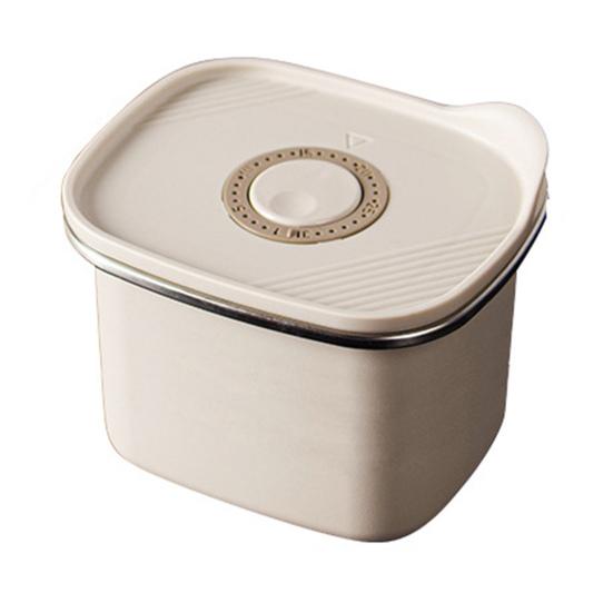 Stainless Steel Sealed Crisper Box Food Storage Containers with Lids Reusable Stackable Thick Lunch Box for Food Prep