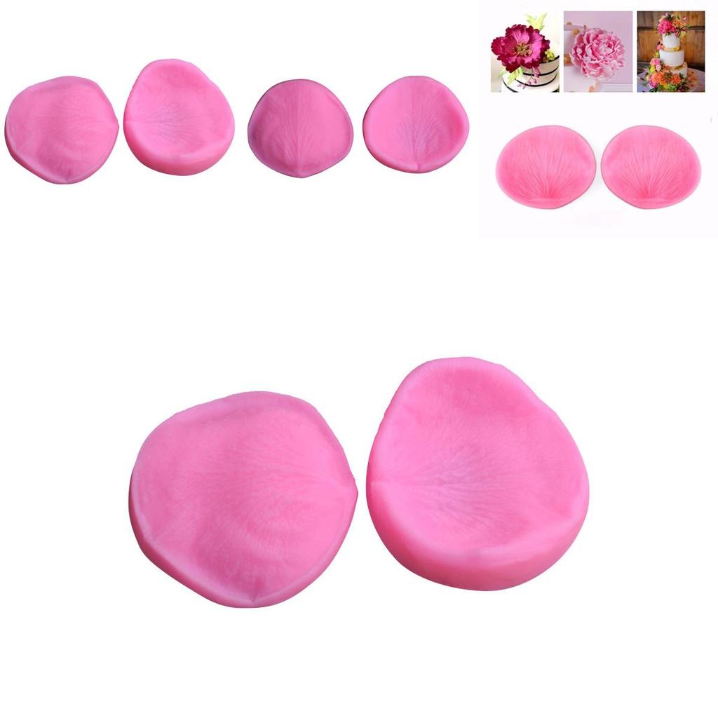 Flexible Silicone 3d Rose Petal Flower Veiner Mold Perfect For Gum Paste Art