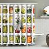 Luxe Bedrukte Douchegordijn Waterdicht Badkamer Decoratie Huisdecoratie Huisdier Portret Canvas Print Boot Print Bloemen Waterval