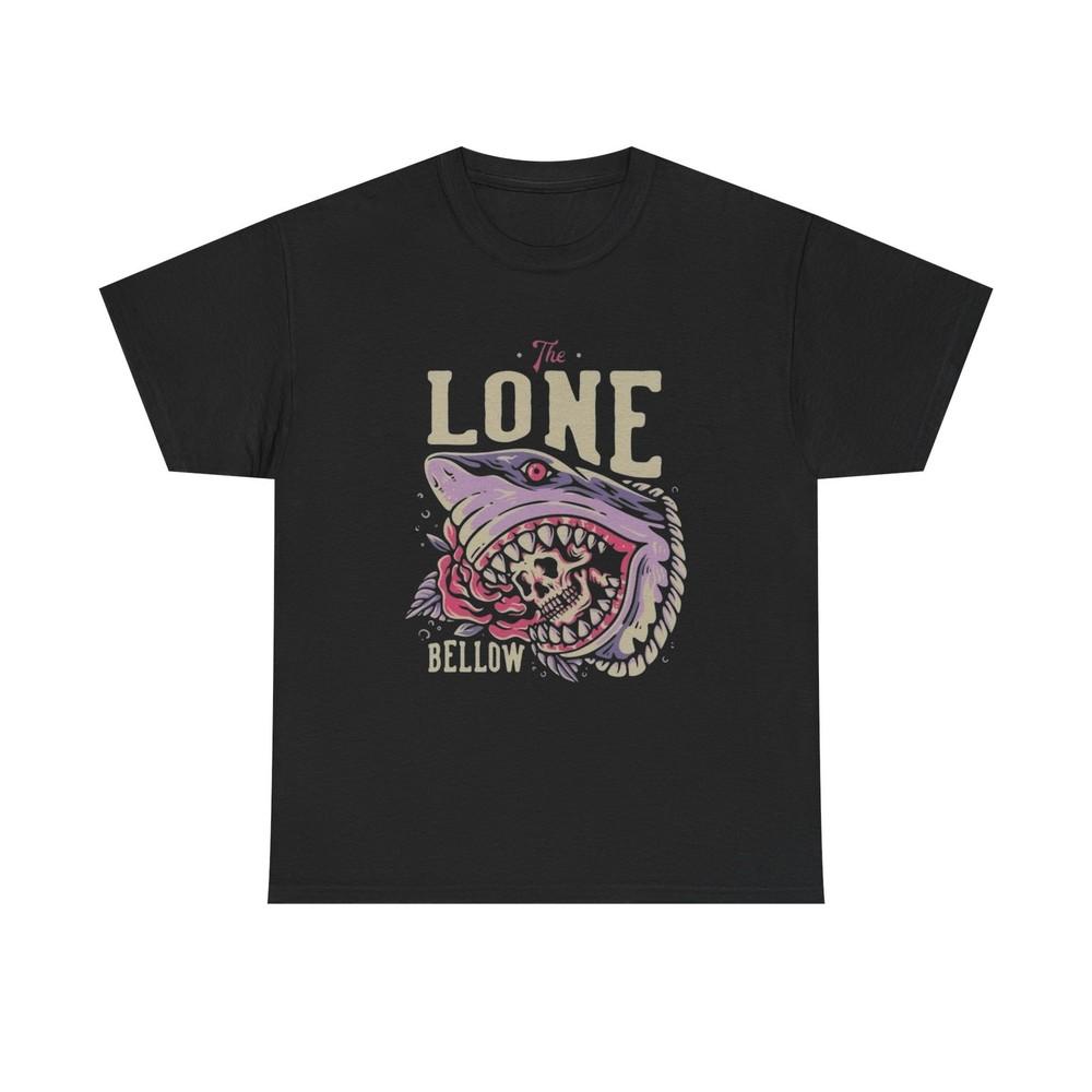 The Lone Bellow Shark Attack Graphic T Shirt Unisex Heavy Cotton Tee New Gift Unisex T-Shirt L