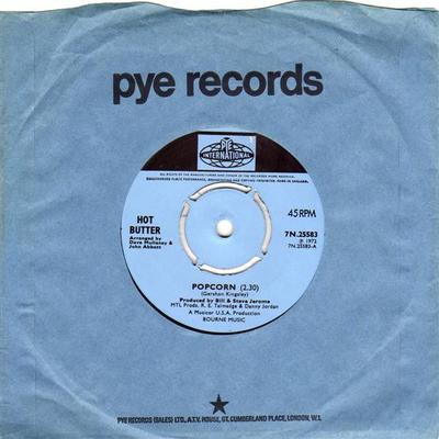 7-Zoll Schallplatte HOT BUTTER - Popcorn 7N25583 Pye Internation 1972 UK Dance & Electronica Gebraucht