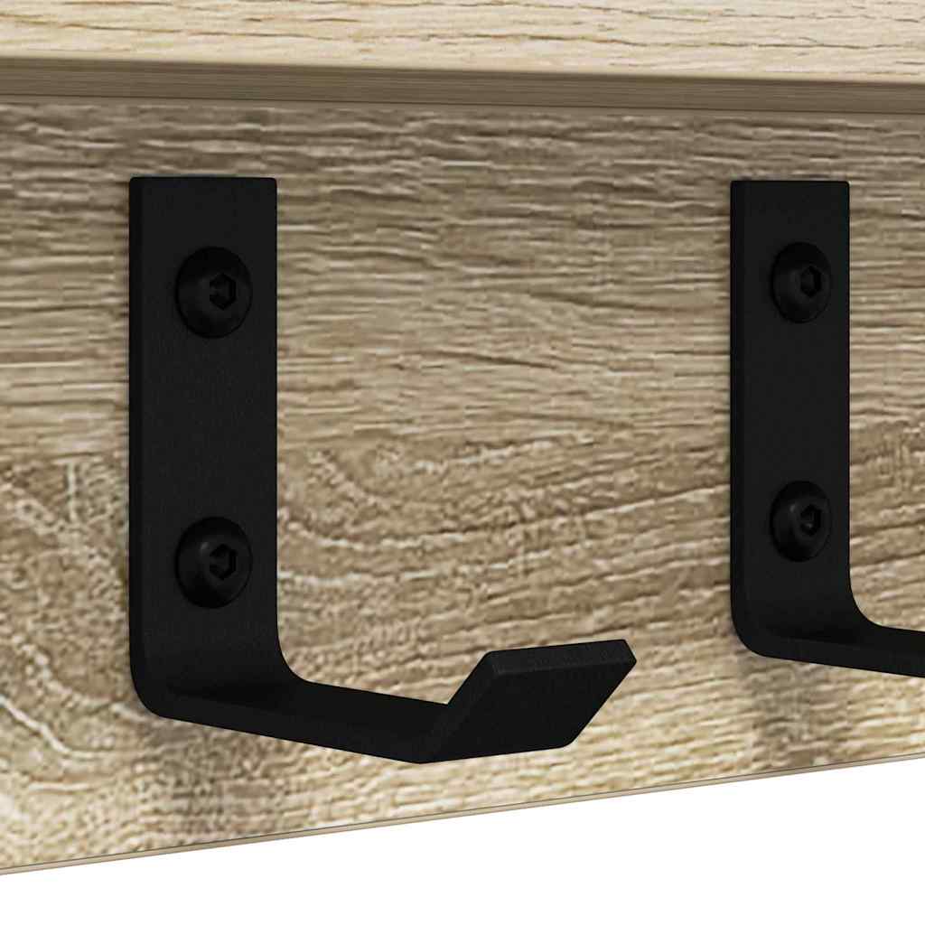 Wall Mounted Nightstand Sonoma Oak 40 x 10.5 x 10.5 cm