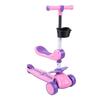 3 Wheel LED Light Up Scooter with 3 Wheels   Handlebar and Removable Seat Folding Scooter for Outdoor Activities