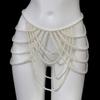 Contemporary Imitation Pearls Shoulder Jewelry for Women Body Chain Suitable for Enhancing Outfits At Various Event