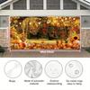 Thanksgiving Autumn Pumpkin Garage Door Banner - Large Outdoor Decoration Suitable for Autumn Festival Parties